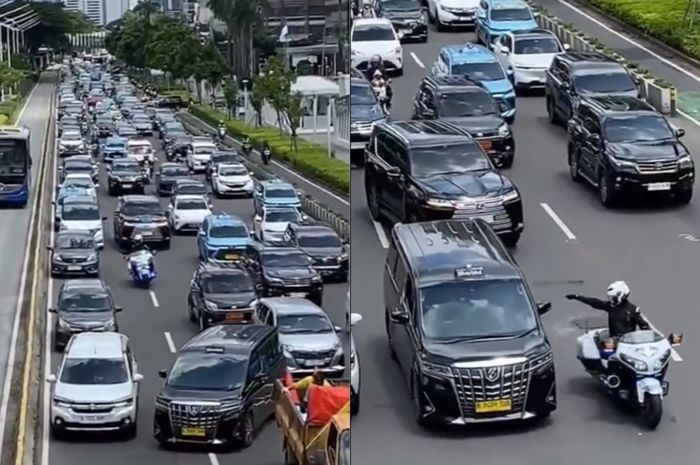 Terkuak Sosok Pengawal Mobil RI 36 Yang Tunjuk Tunjuk Taksi Alphard