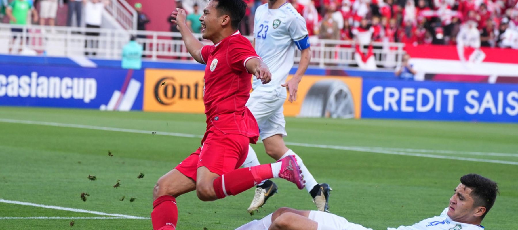 Indonesia U-23 gagal ke final Piala Asia U-23 usai kalah 0-2 dari Uzbekistan. 