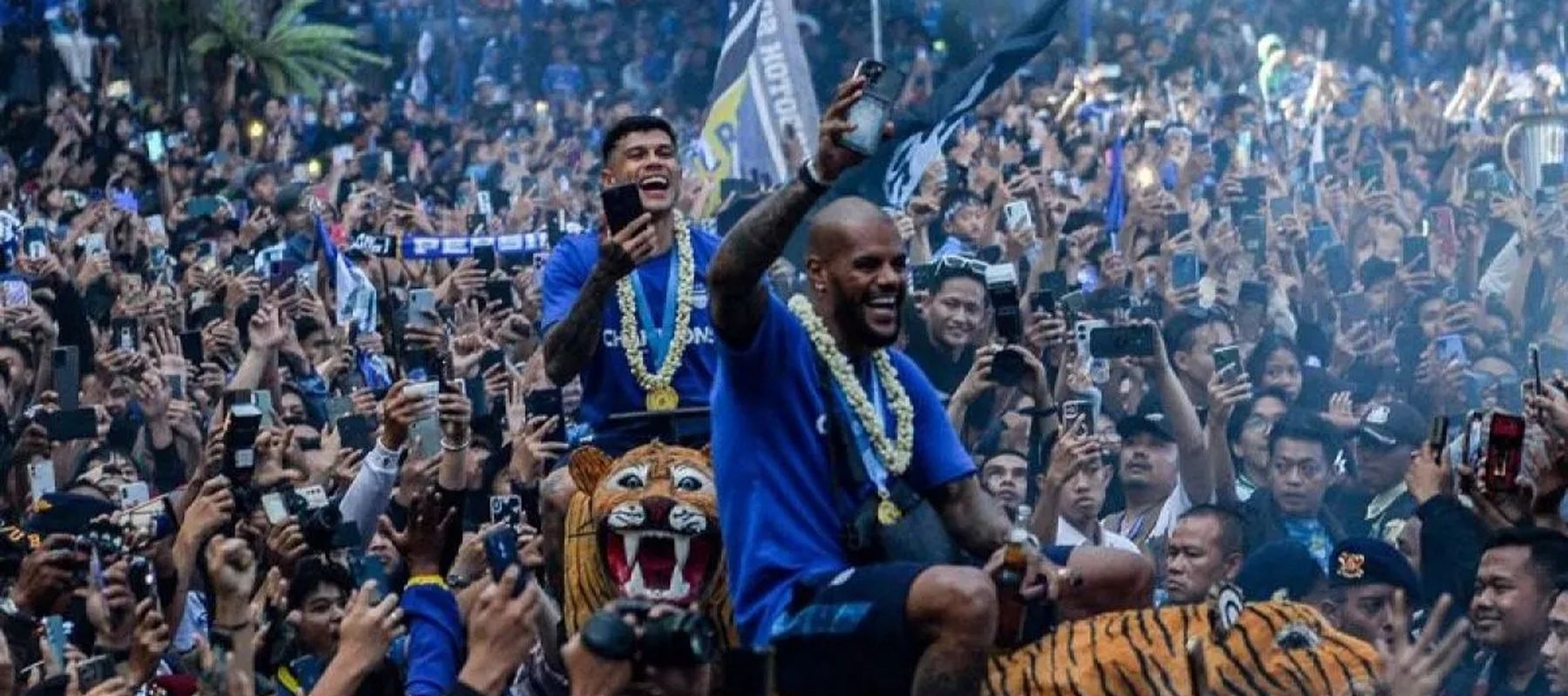 Perayaan Persib Bandung juara Liga 1. (Antara) 