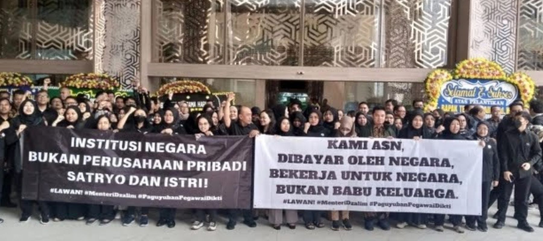 Menter Dikti Saintek Satryo Soemantri Brodjonegoro didemo anak buahnya sendiri. (Ist.) 