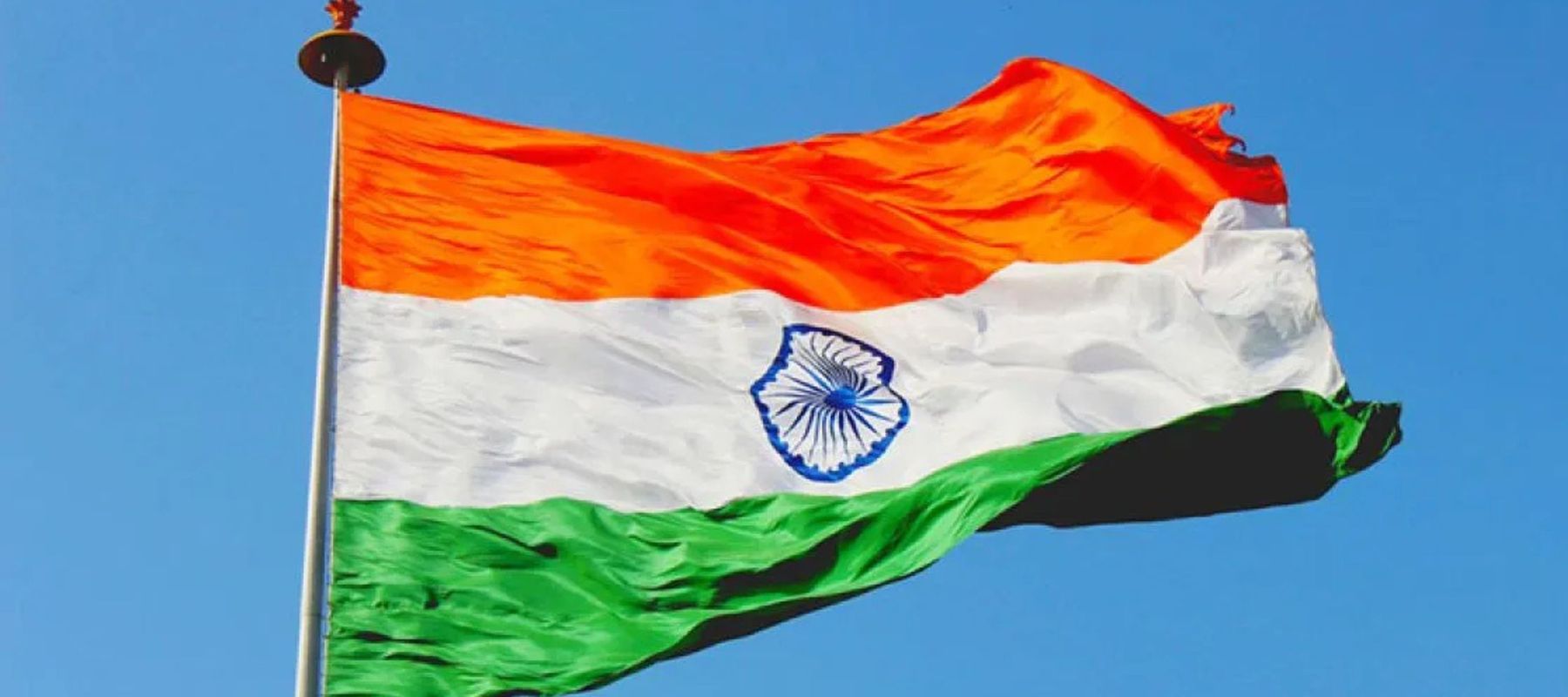 Ilustrasi - Foto bendera India.