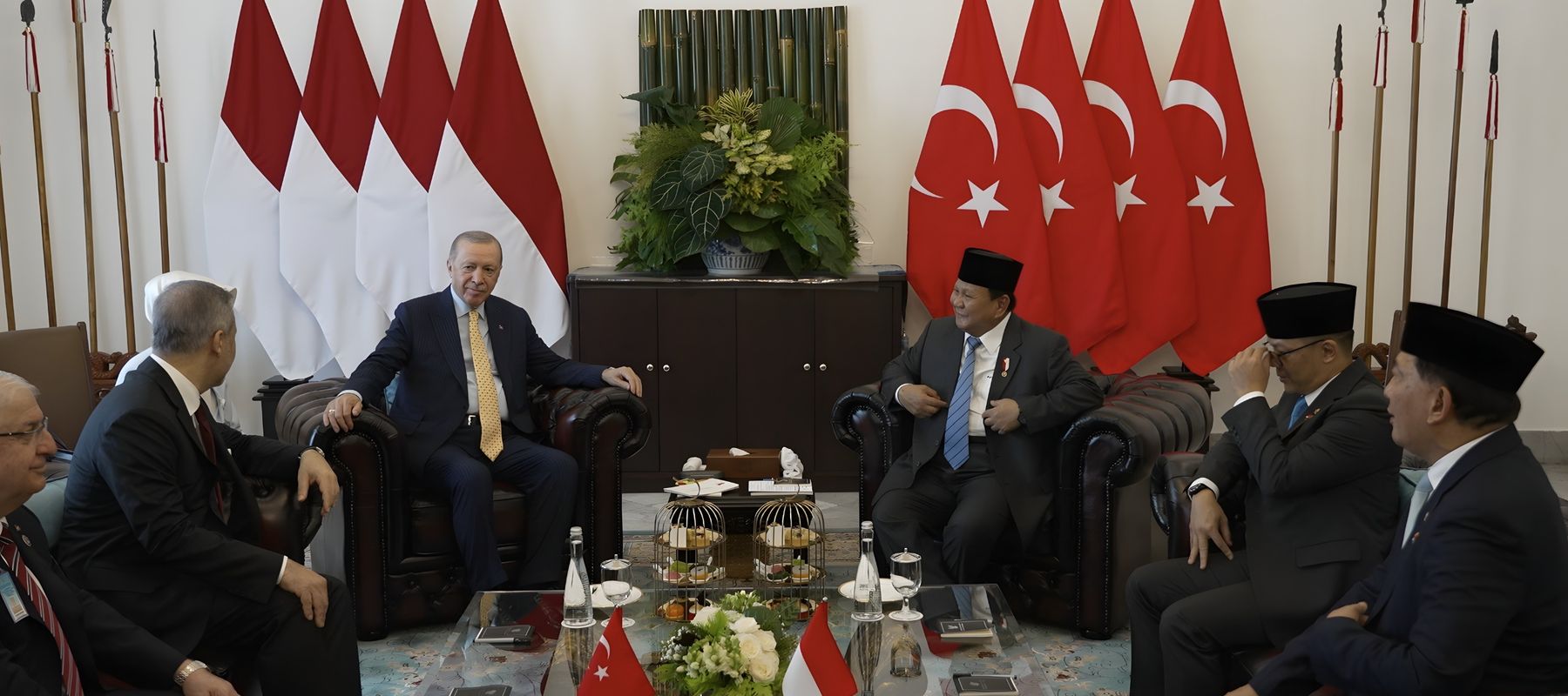 Presiden Prabowo dan Presiden Erdogan di Istana Bogor