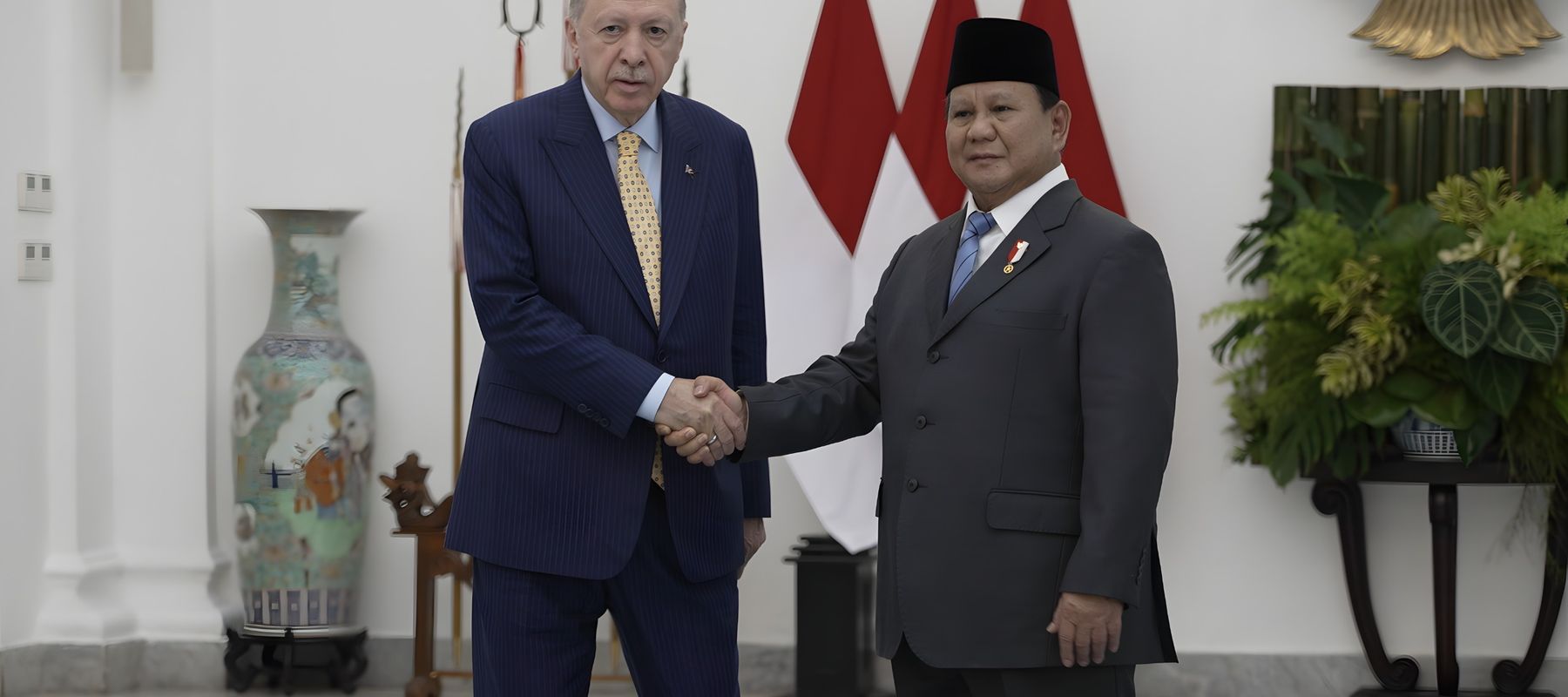 Presiden Prabowo dan Presiden Erdogan di Istana Bogor