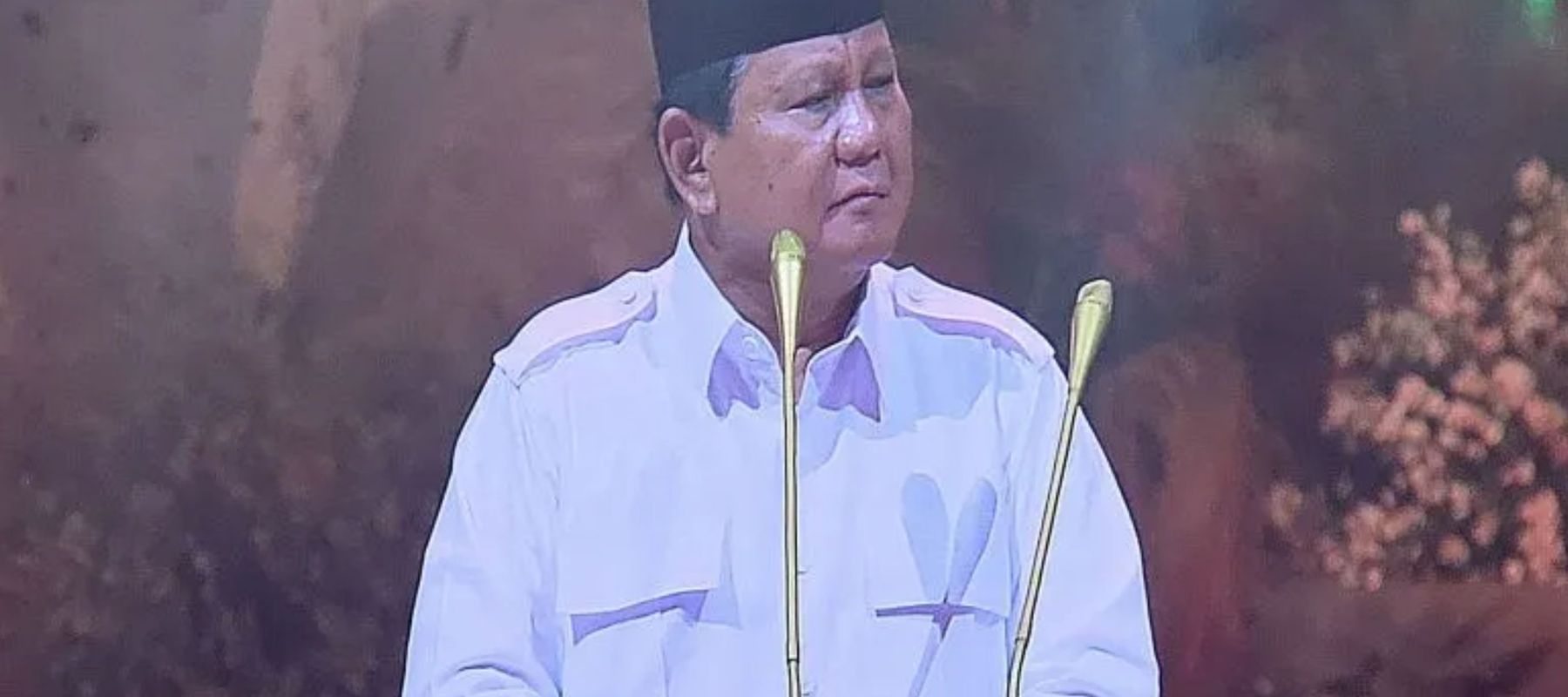 Presiden RI Prabowo Subianto dalam acara HUT ke-17 Gerindra