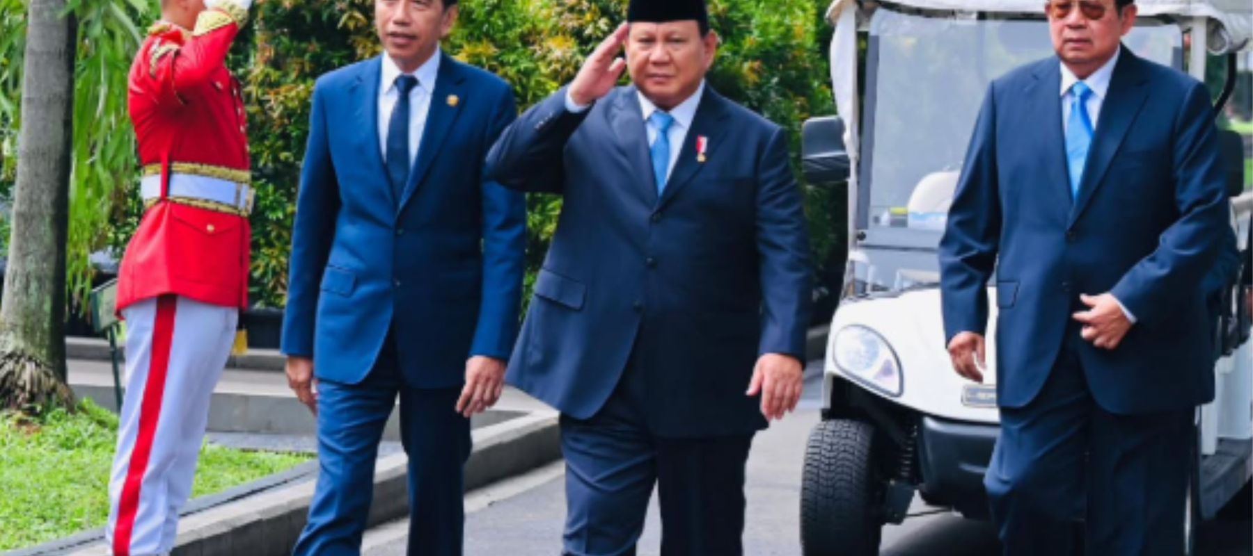 Presiden Prabowo bersama SBY dan Jokowi