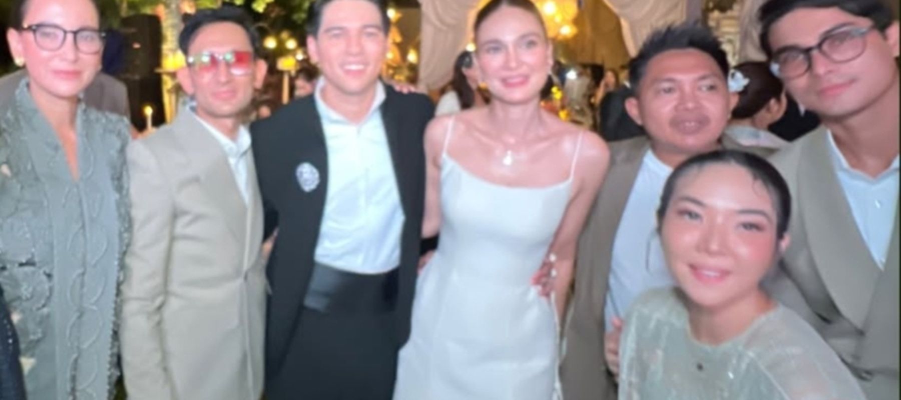 Gisella Anastasia dan Cinta Brian di pernikahan Luna Maya 
