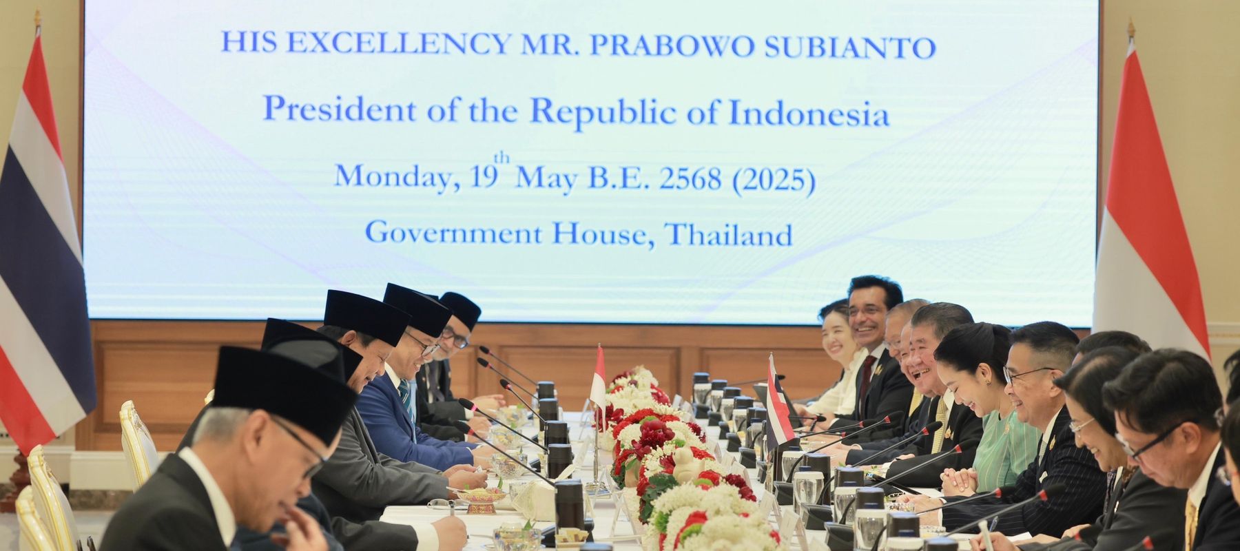 Presiden Prabowo Subianto dan PM Thailand Paetongtarn Shinawatra