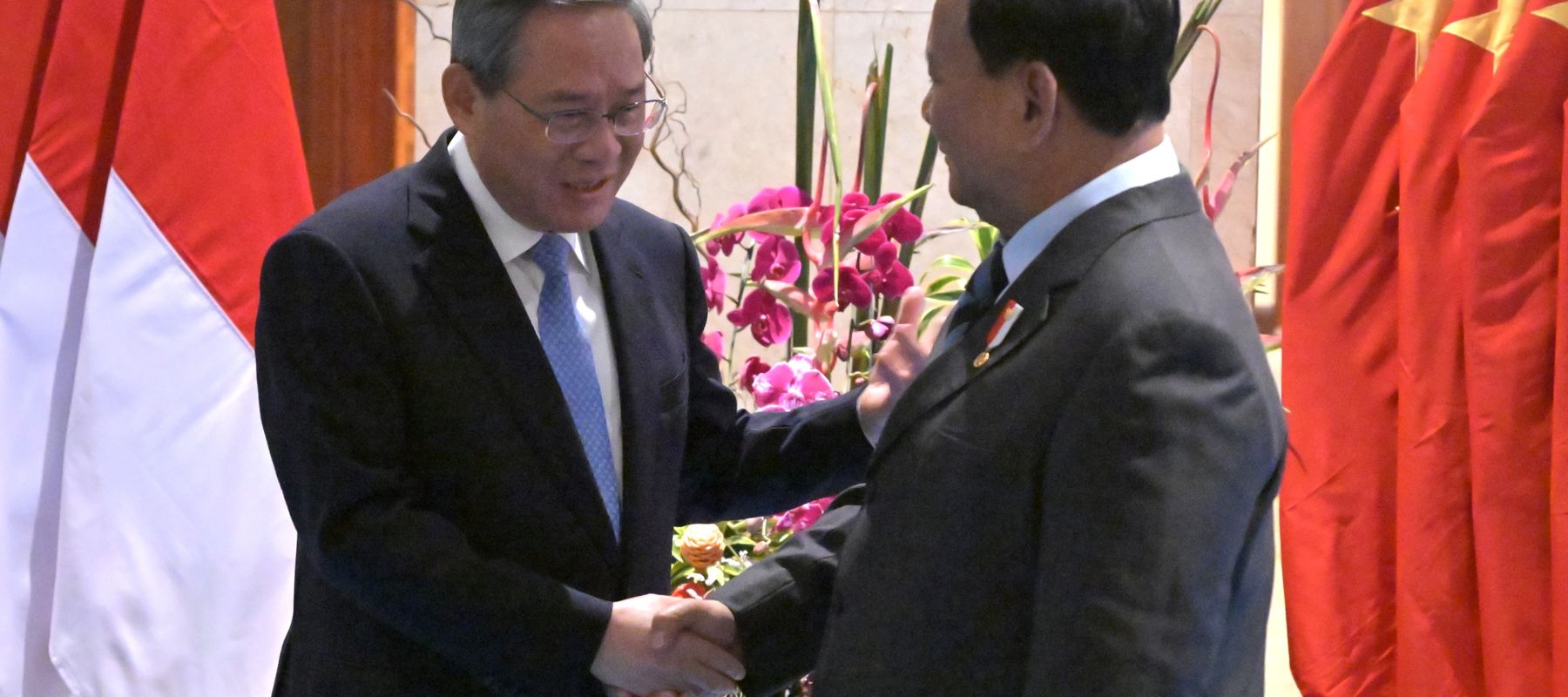 Presiden Republik Indonesia Prabowo Subianto dan Perdana Menteri (PM) Tiongkok Li Qiang di Jakarta