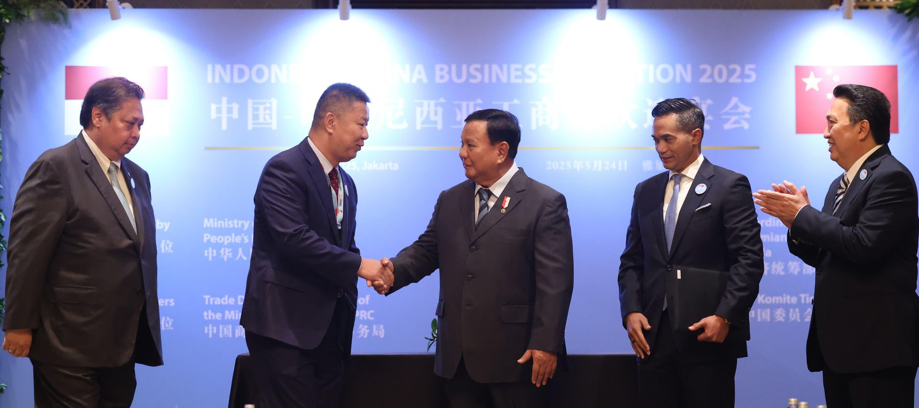 Presiden Republik Indonesia Prabowo Subianto dan Perdana Menteri (PM) Tiongkok Li Qiang di Jakarta