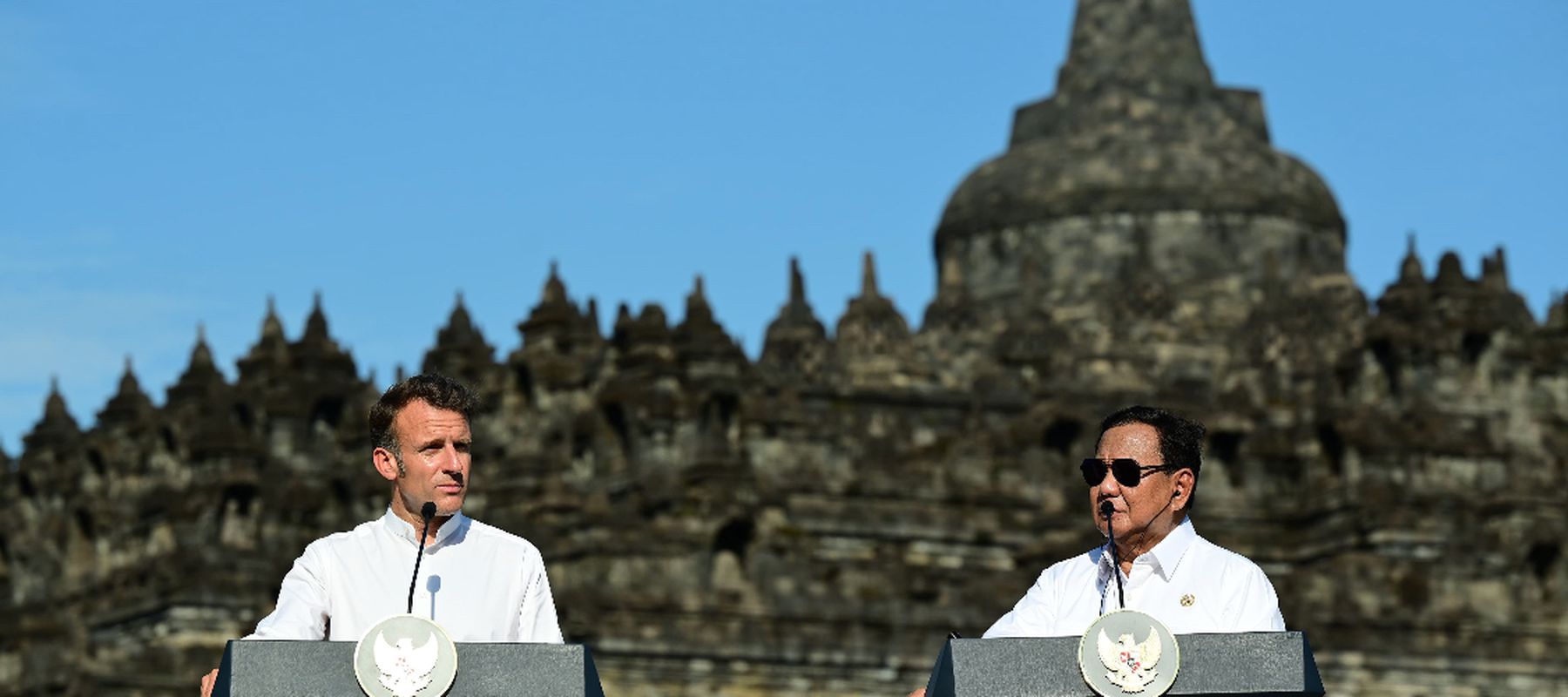 Preside. Prabowo Subianto dan Emmanuel Macron