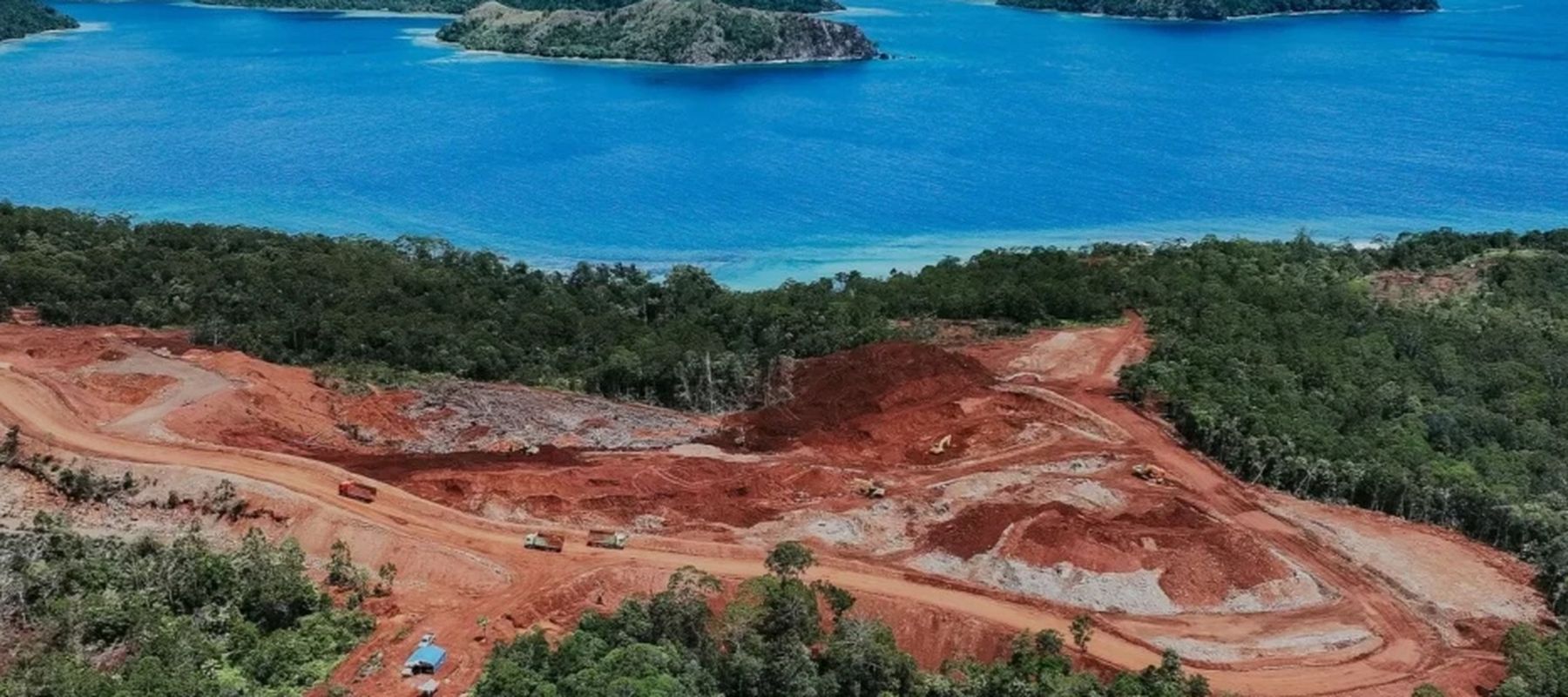 Tambang nikel di Pulau Gag, Raja Ampat. (Greenpeace) 