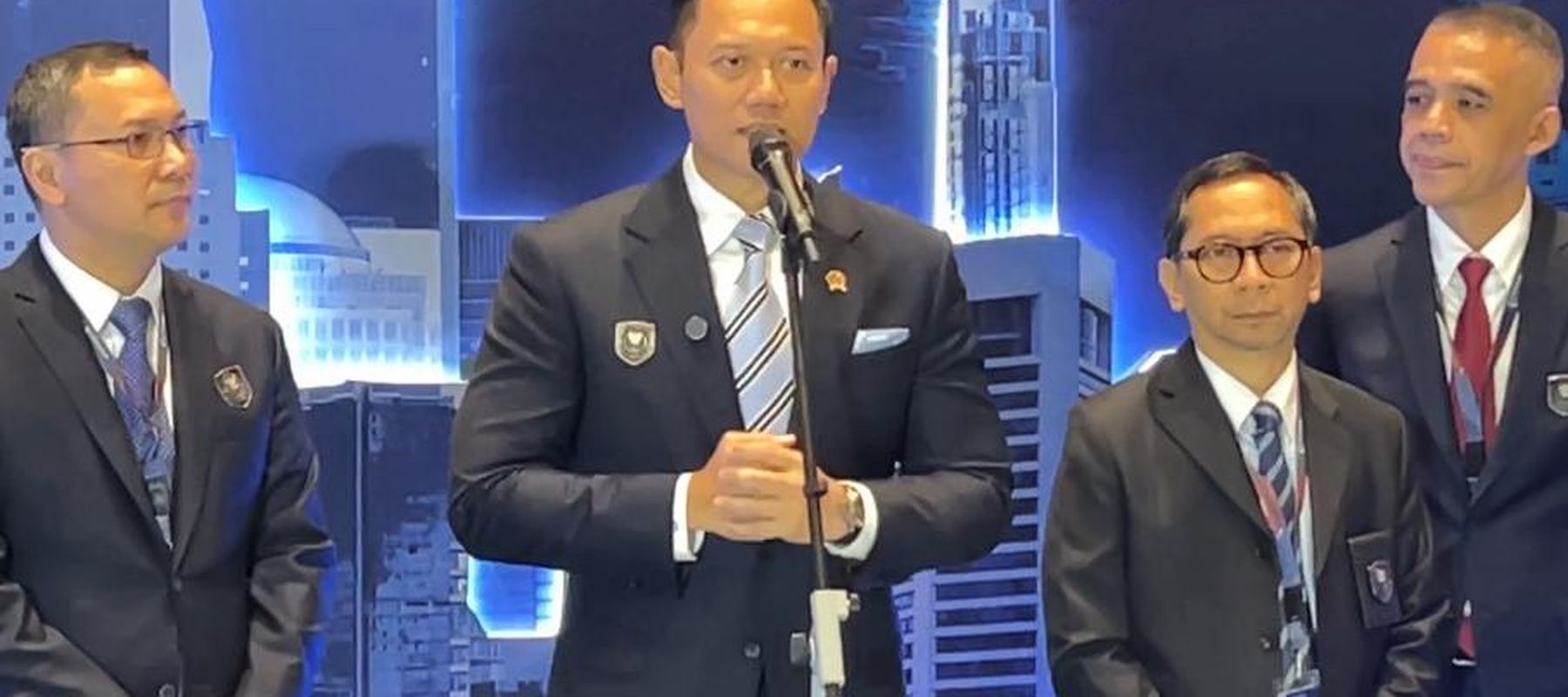 Menteri Koordinator Bidang Infrastruktur dan Pembangunan Kewilayahan (IPK) Agus Harimurti Yudhoyono (AHY). (NTVNews.id) 
