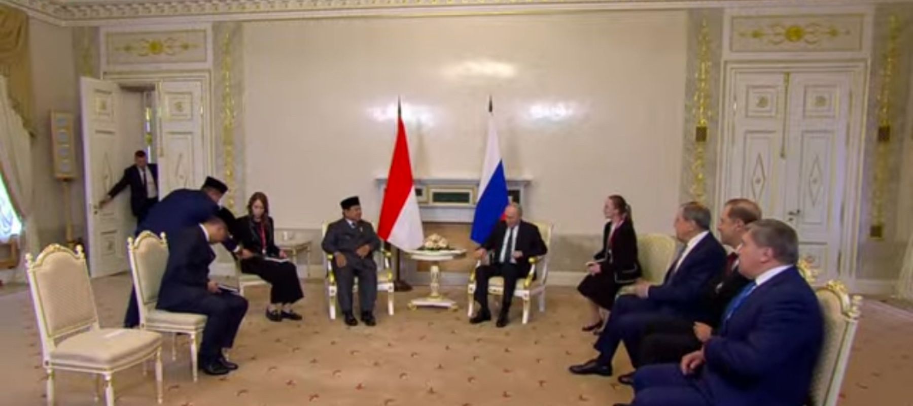 Prabowo Subianto dan Vladimir Putin