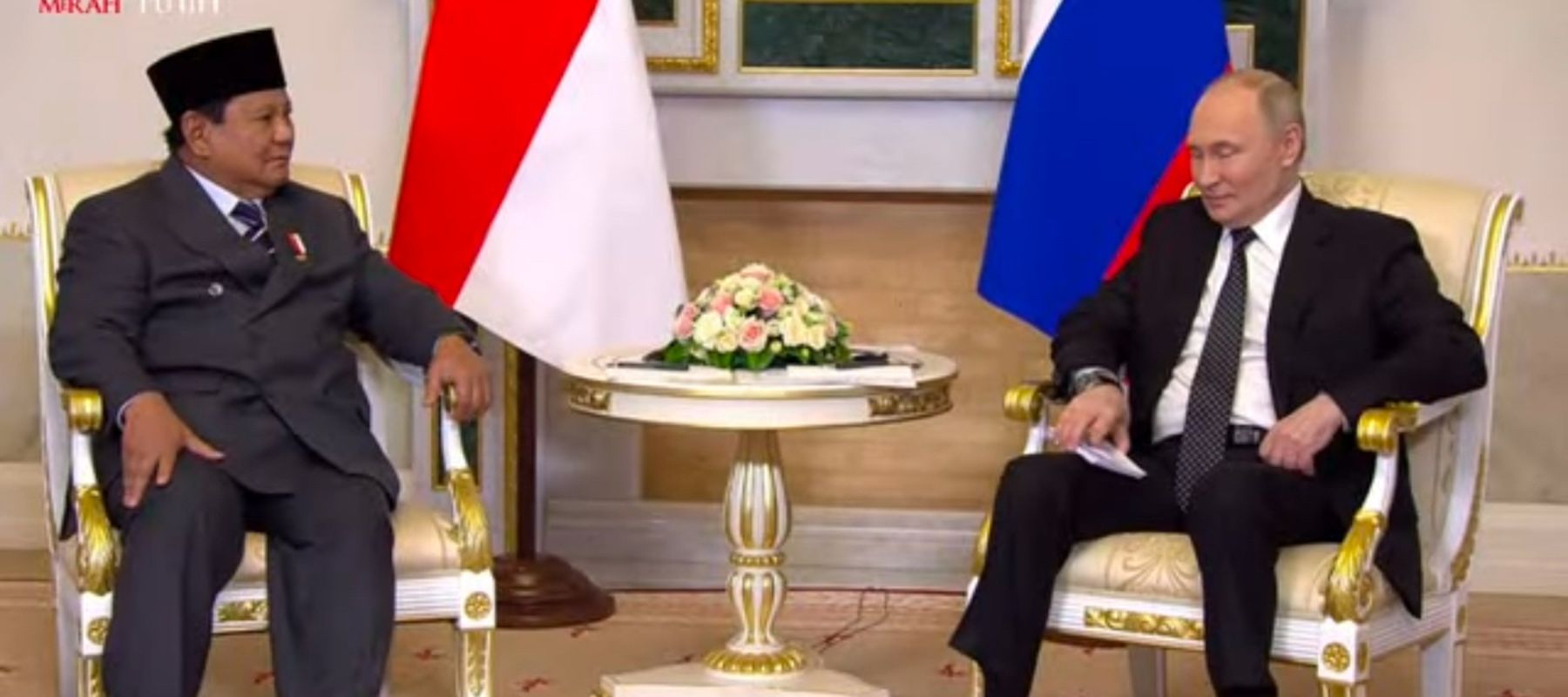 Prabowo Subianto dan Vladimir Putin