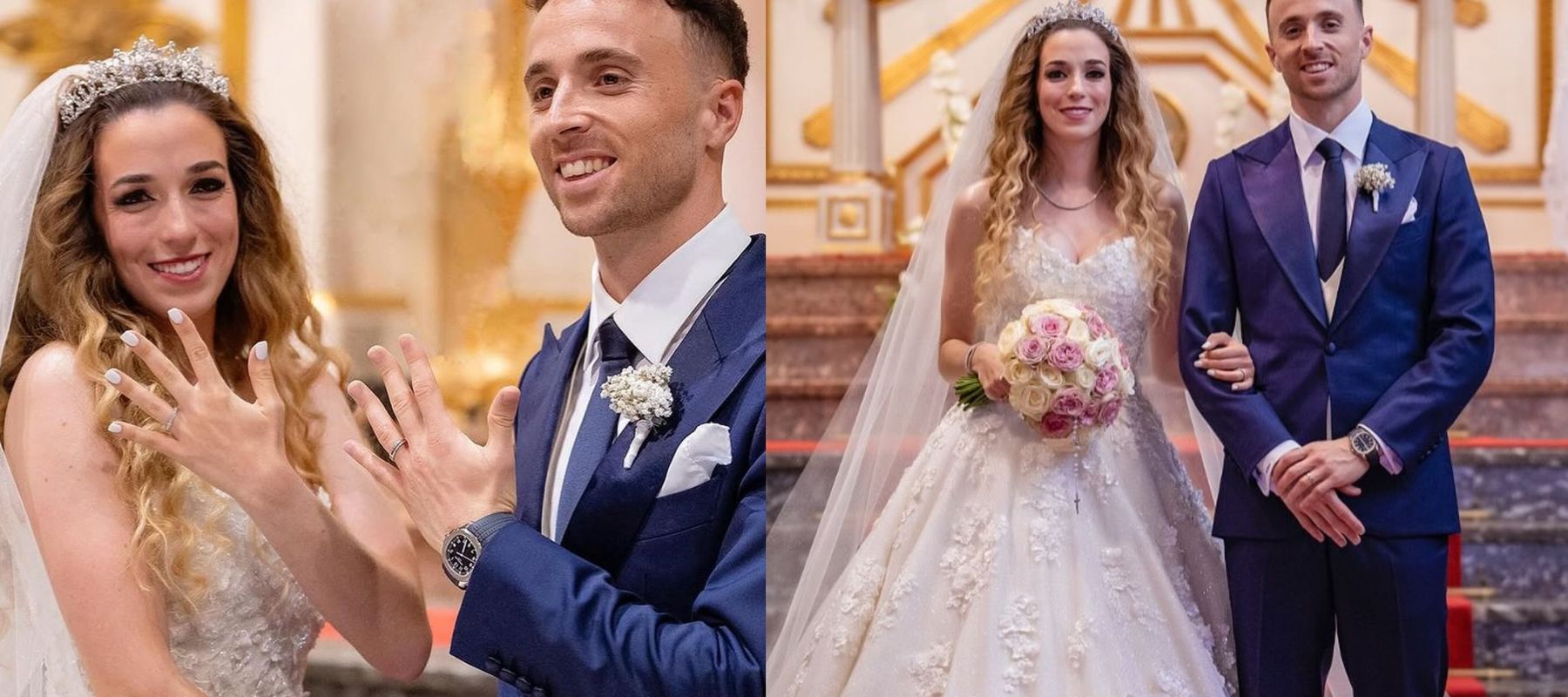 Diogo Jota dan istrinya Rute Cardoso.