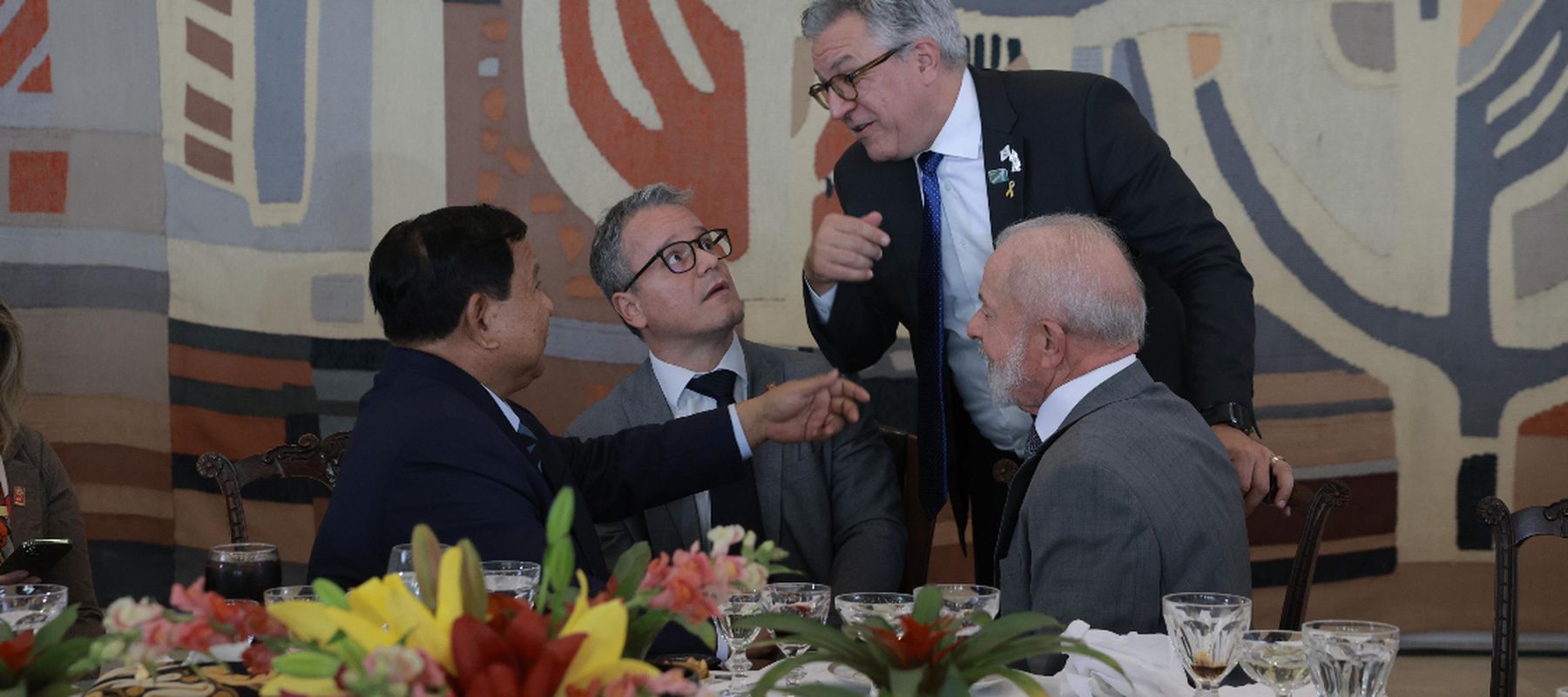 Presiden Prabowo Hadiri Jamuan Santap Siang Kenegaraan Bersama Presiden Lula di Brasilia