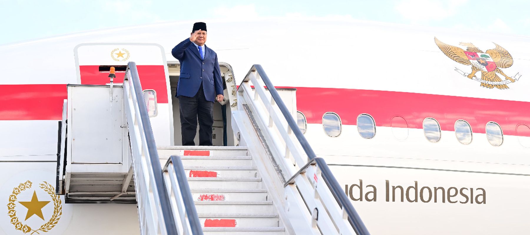 Prabowo Tinggalkan Brasil Usai Lawatan Kenegaraan