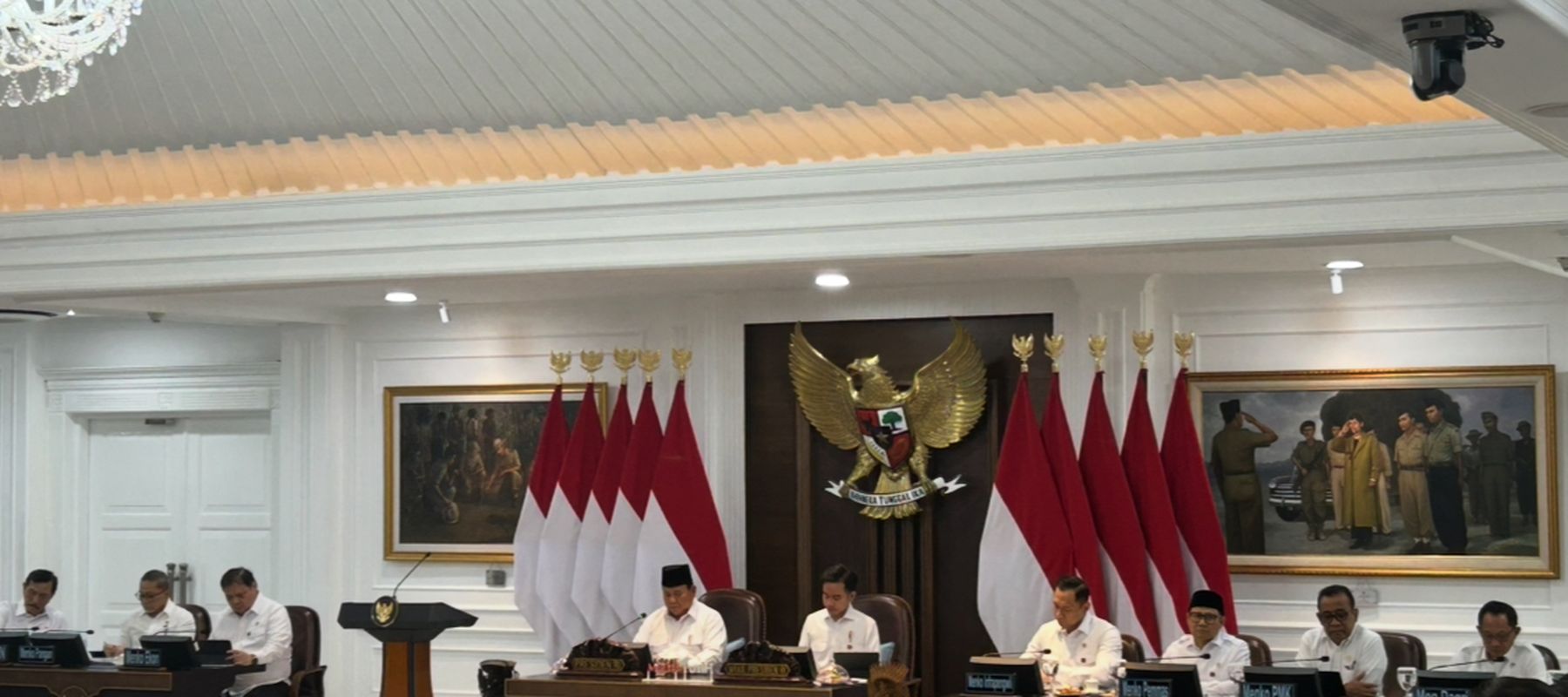 Prabowo Subianto Pimpin Sidang Paripurna Kabinet