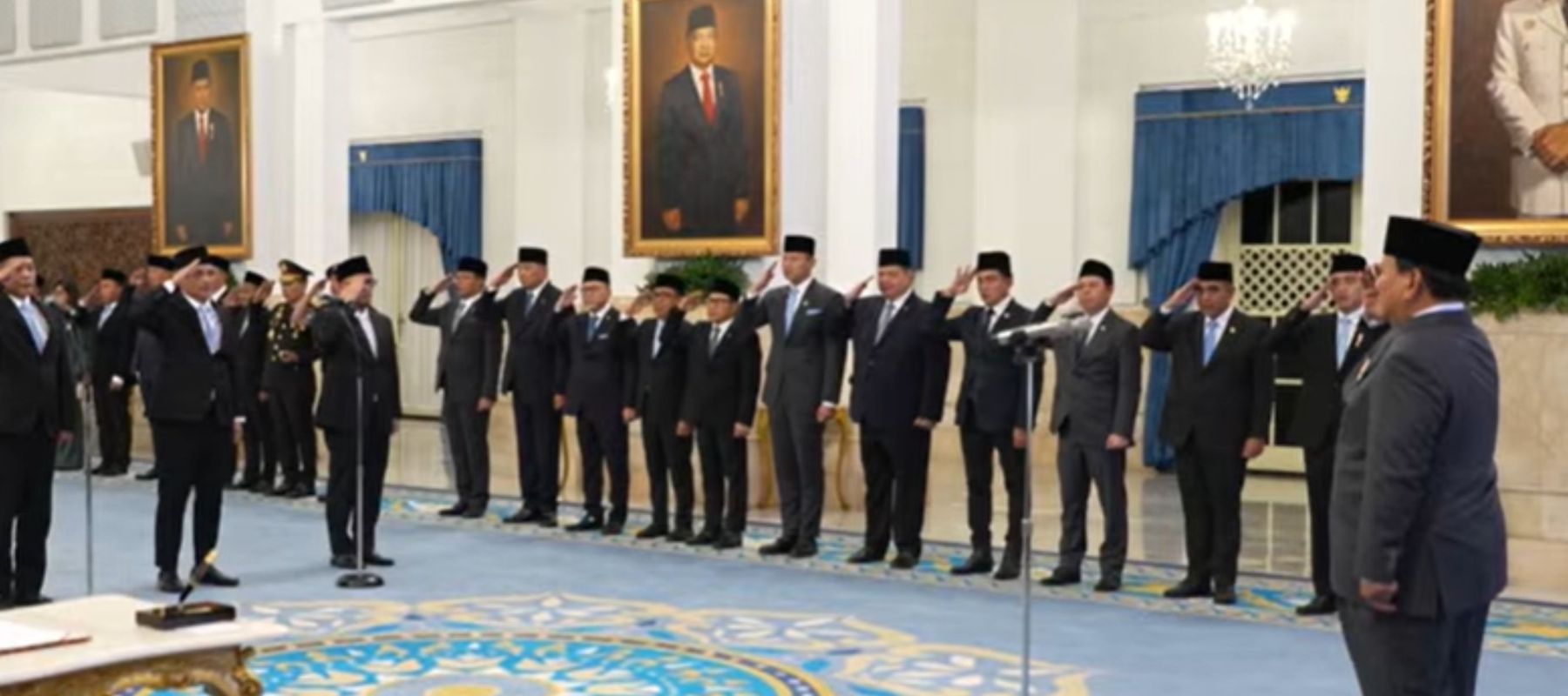 Presiden Prabowo lantik menteri dan wakil menteri baru