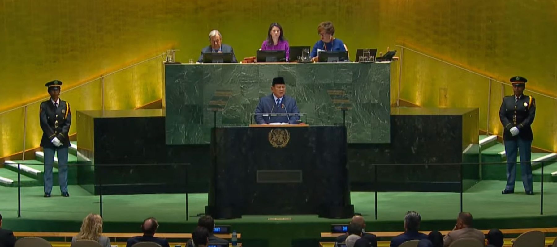 Presiden Prabowo Subianto dalam Sidang Umum PBB