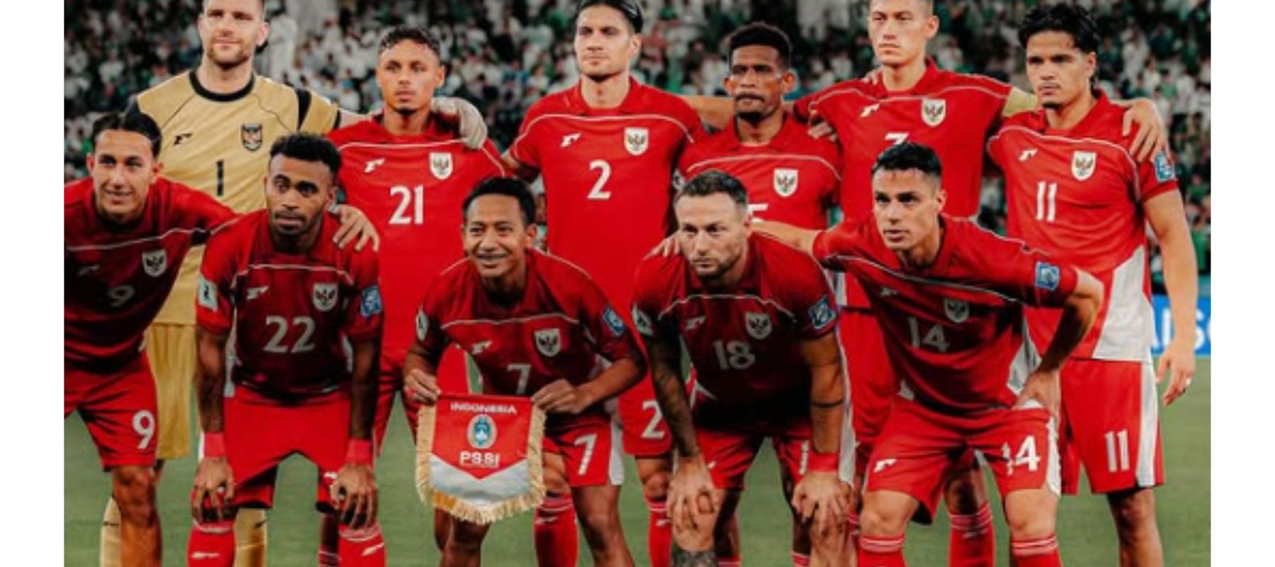 Timnas Indonesia saat lawan Arab Saudi