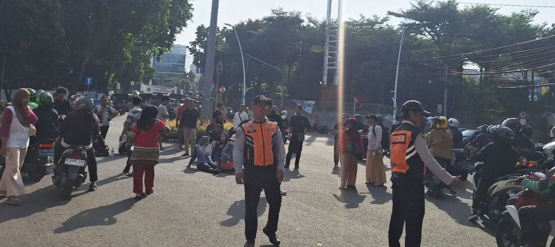 Penertiban Pedagang di Jalan Barito