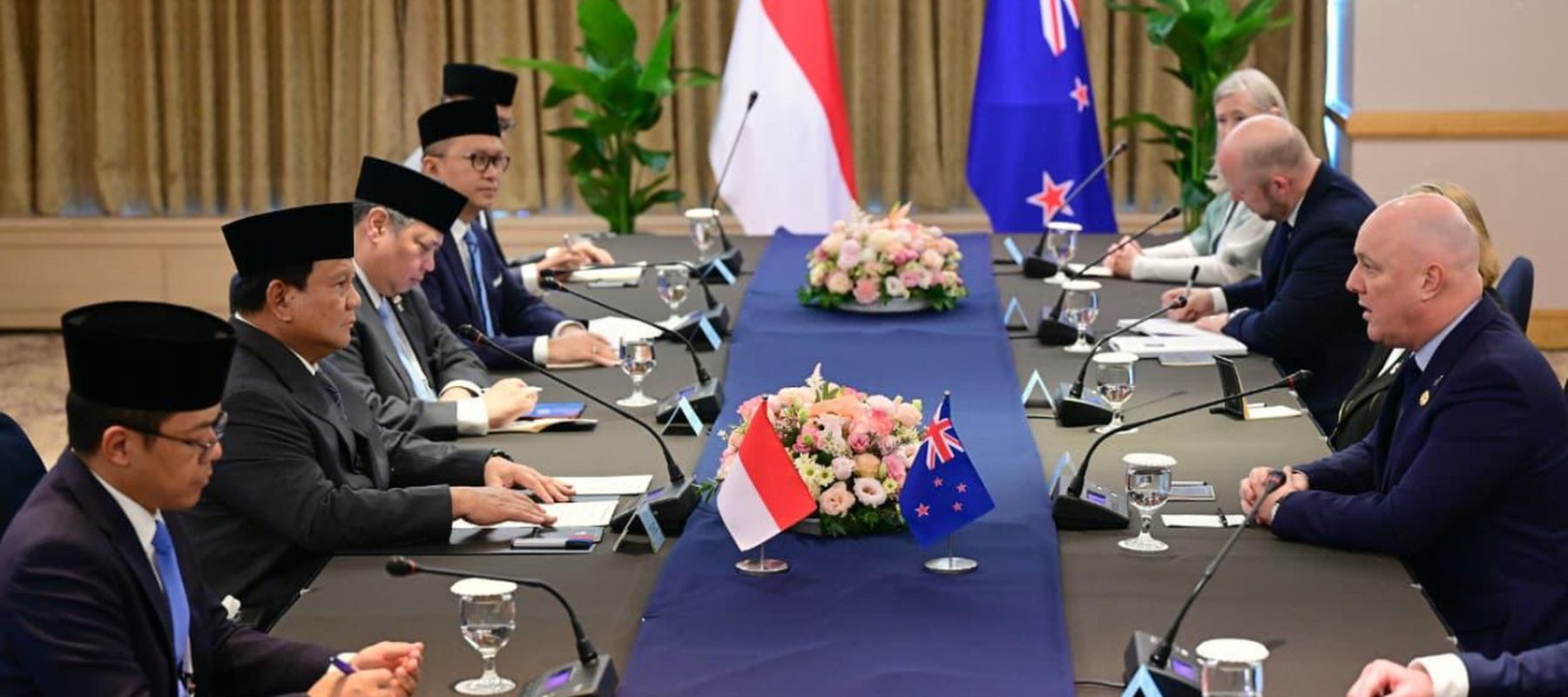 Prabowo Bertemu PM Selandia Baru Bahas Peningkatan Kerja Sama Ekonomi dan Perdagangan