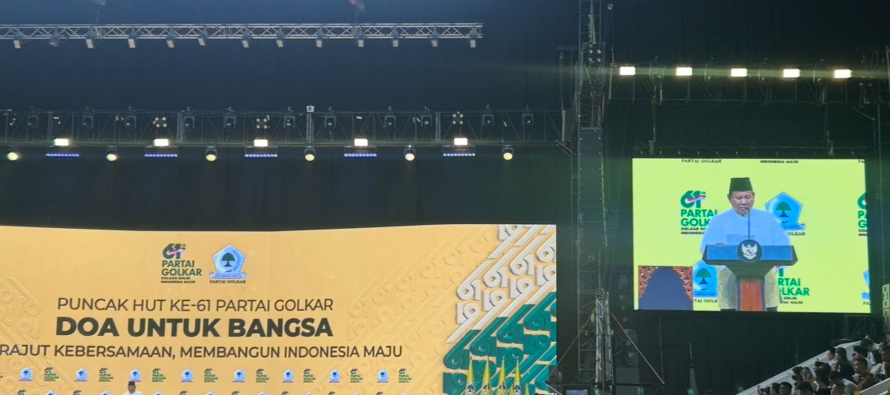 Presiden Prabowo Subianto di HUT Golkar