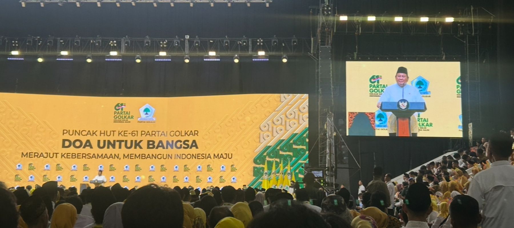 Presiden Prabowo Subianto di HUT Golkar