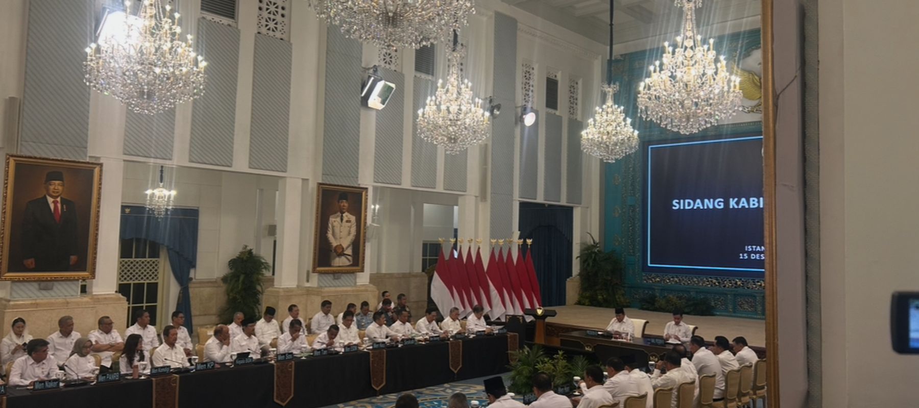 Presiden Prabowo Subianto Pimpin Langsung Sidang Kabinet Paripuna di Istana Negara
