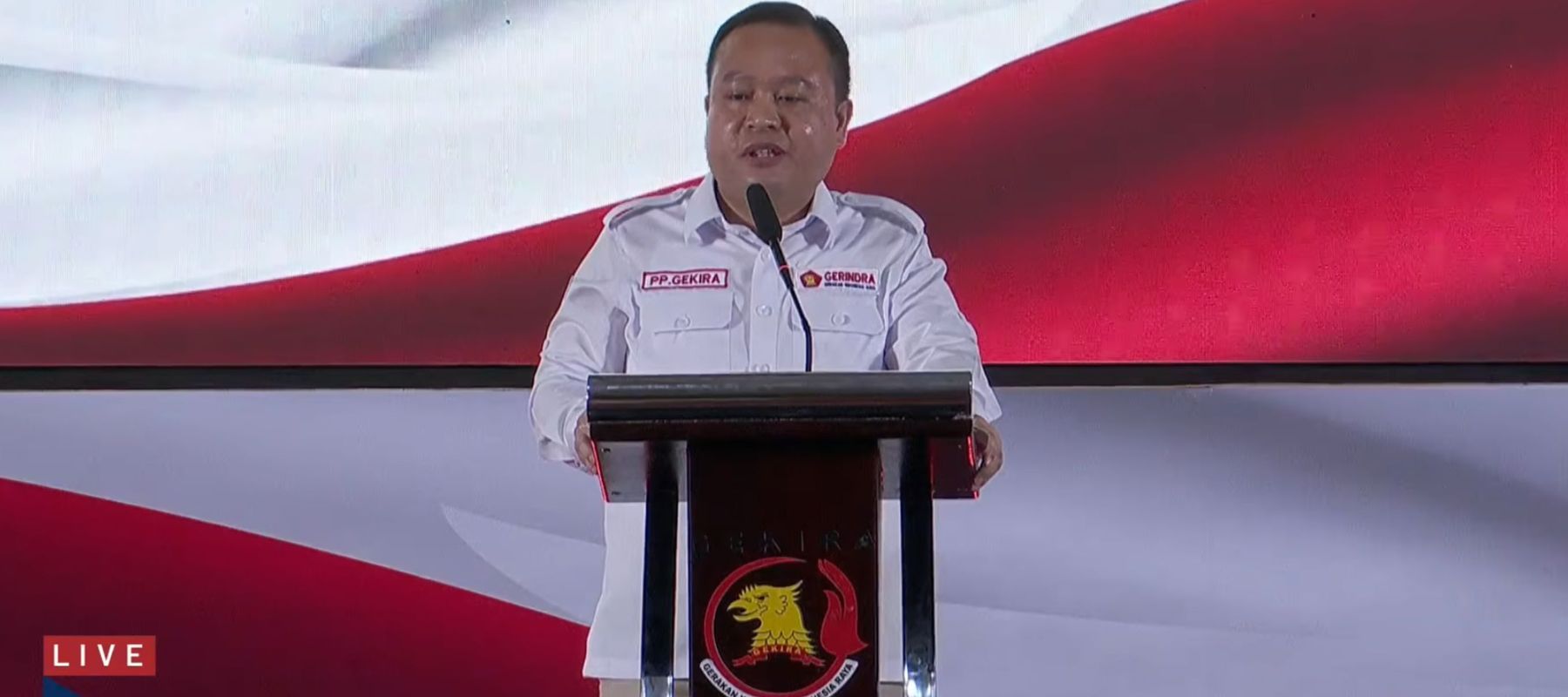 Dimpos Tampubolon Selaku Bendum Gekira sekaligus Ketua Pelaksana HUT Gekira