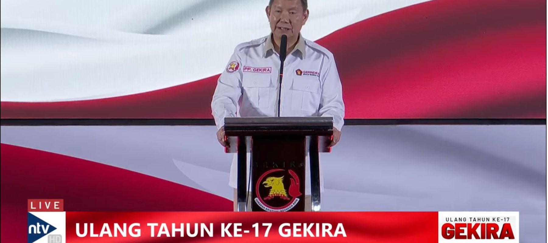 Ketua Dewan Pembina Gerakan Kristiani Indonesia Raya (Gekira), Hashim Djojohadikusumo