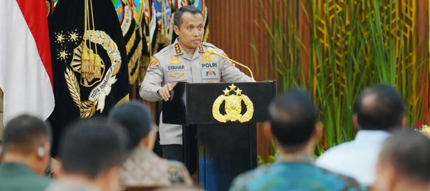 Kepala Bareskrim (Kabareskrim) Polri Komjen Pol. Syahardiantono berbicara dalam acara Rilis Akhir Tahun 2025 di Gedung Rupatama Mabes Polri, Jakarta, Selasa 30 Desember 2025. (ANTARA/HO-Divisi Humas Polri)