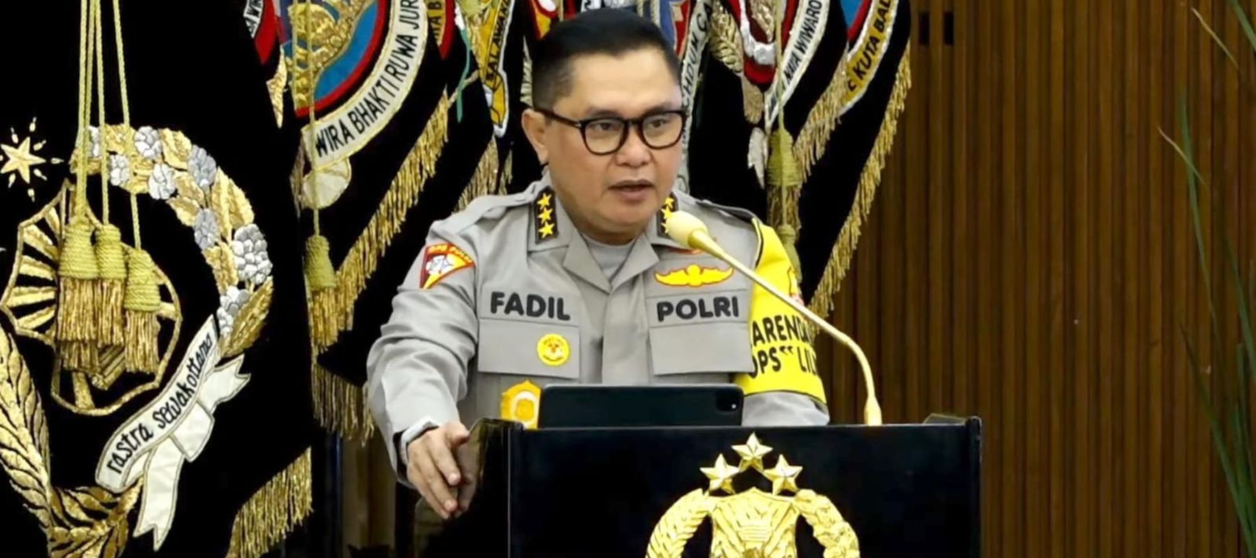 Astamaops Kapolri Komjen Fadil Imran. 