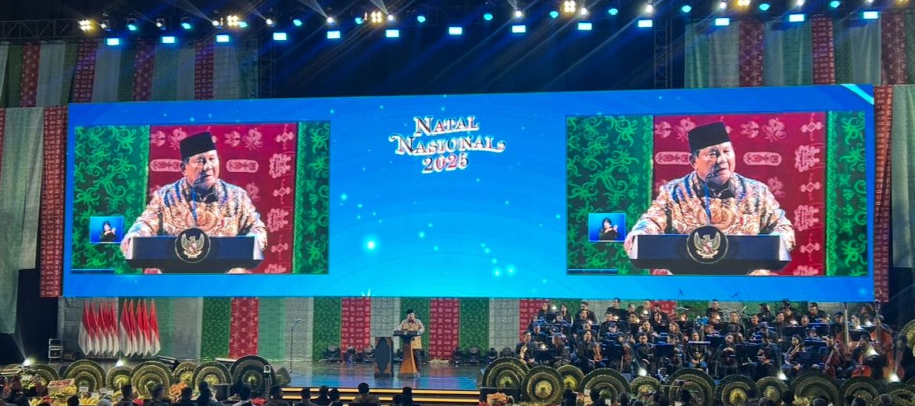 Prabowo Subianto di Natal Nasional