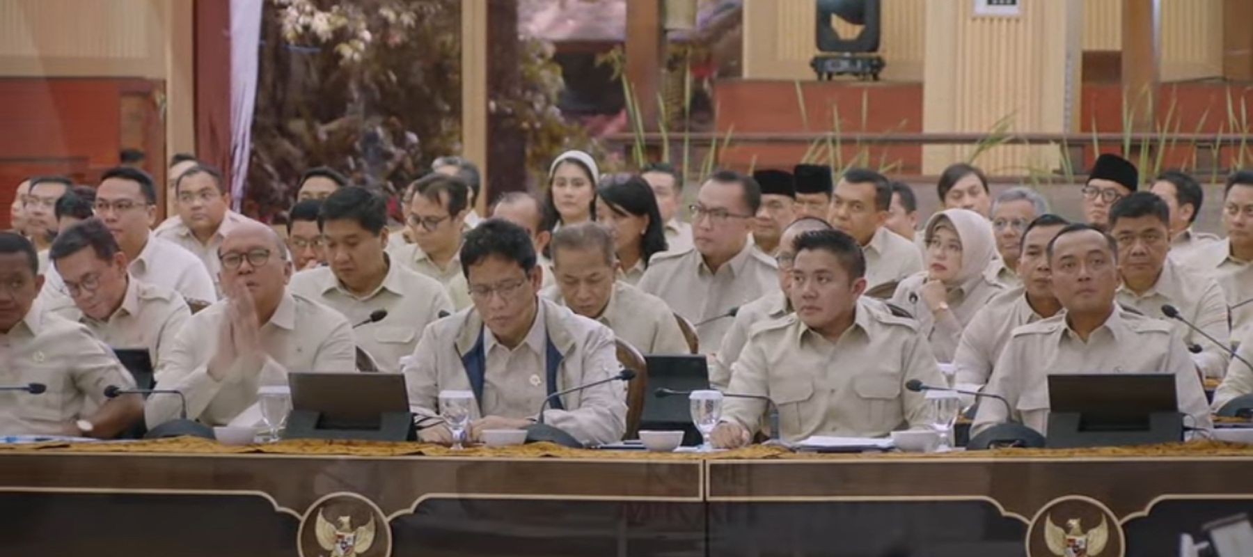 Menteri Kabinet Merah Putih di Hambalang