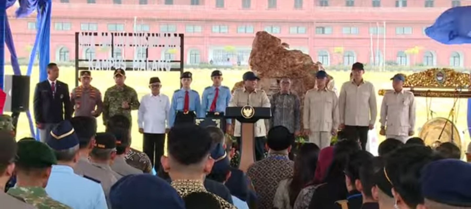 Prabowo Subianto di Sekolah Garuda Malang Jawa Timur