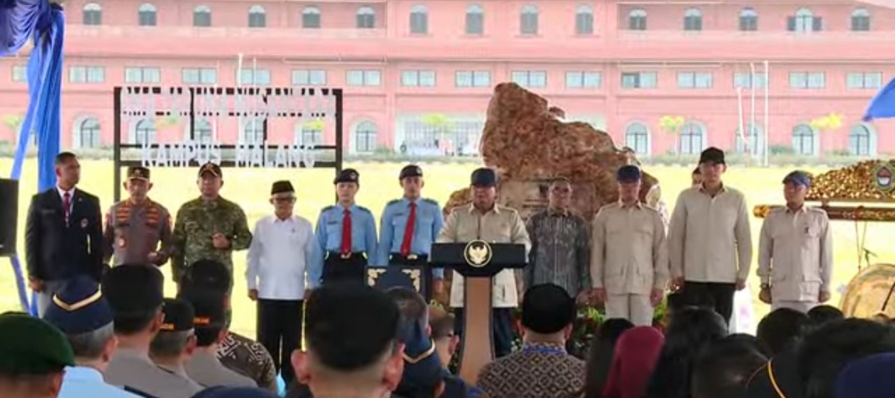 Prabowo Subianto di Sekolah Garuda Malang Jawa Timur