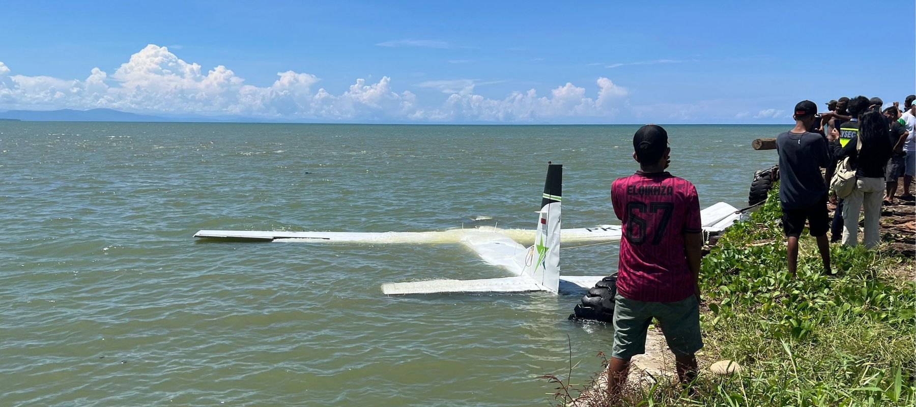 Pesawat Smart Air PK-SNS Jatuh di Perairan Pantai Nabire Barat