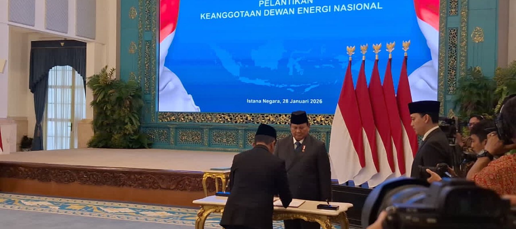 Prabowo Lantik Dewan Energi Nasional 2026&ndash;2030 di Istana Negara