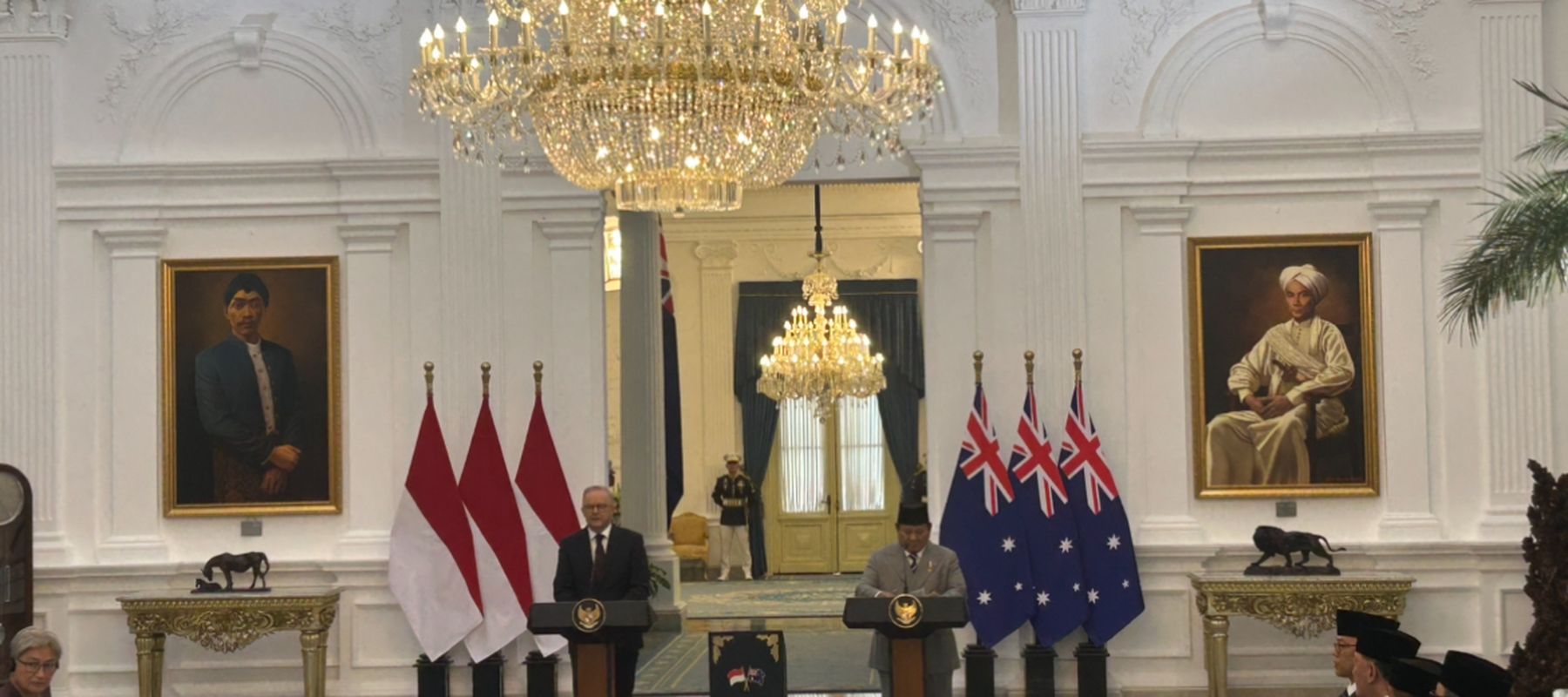 Presiden Republik Indonesia Prabowo Subianto dan Perdana Menteri Australia Anthony Albanese