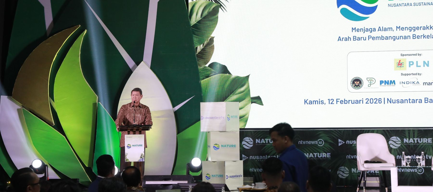 Utusan Khusus Presiden Bidang Iklim dan Energi, Hashim Djojohadikusumo di acara Nature 2026
