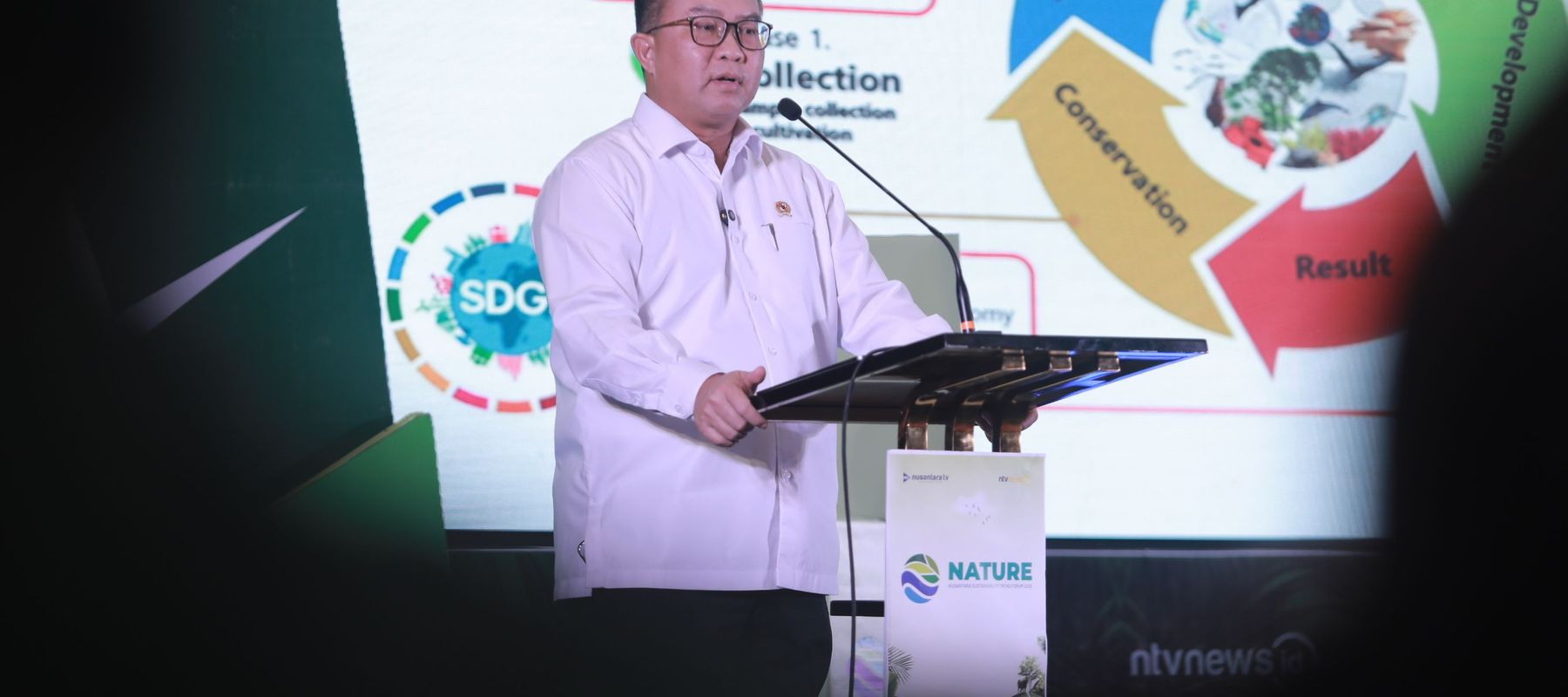 Kepala Badan Riset dan Inovasi Nasional (BRIN) Prof. Dr. Arif Satria, S.P., M.Si diacara Nature 2026