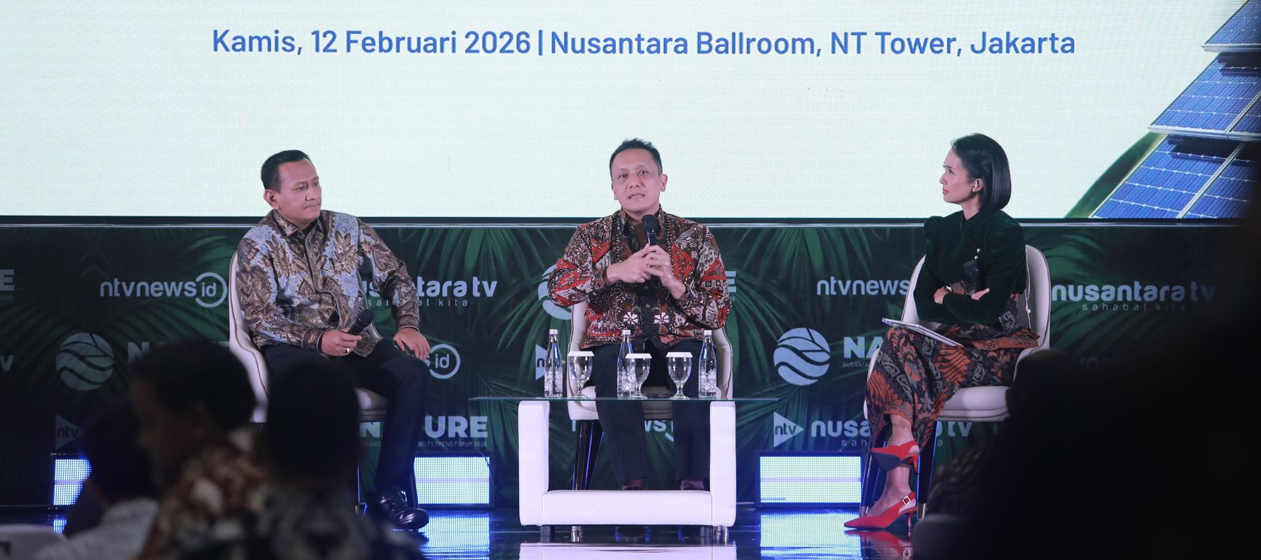 Wakil Menteri Lingkungan Hidup Diaz Hendropriyono dan Wakil Menteri Kehutanan Rohmat Marzuki diacara Nature 2026