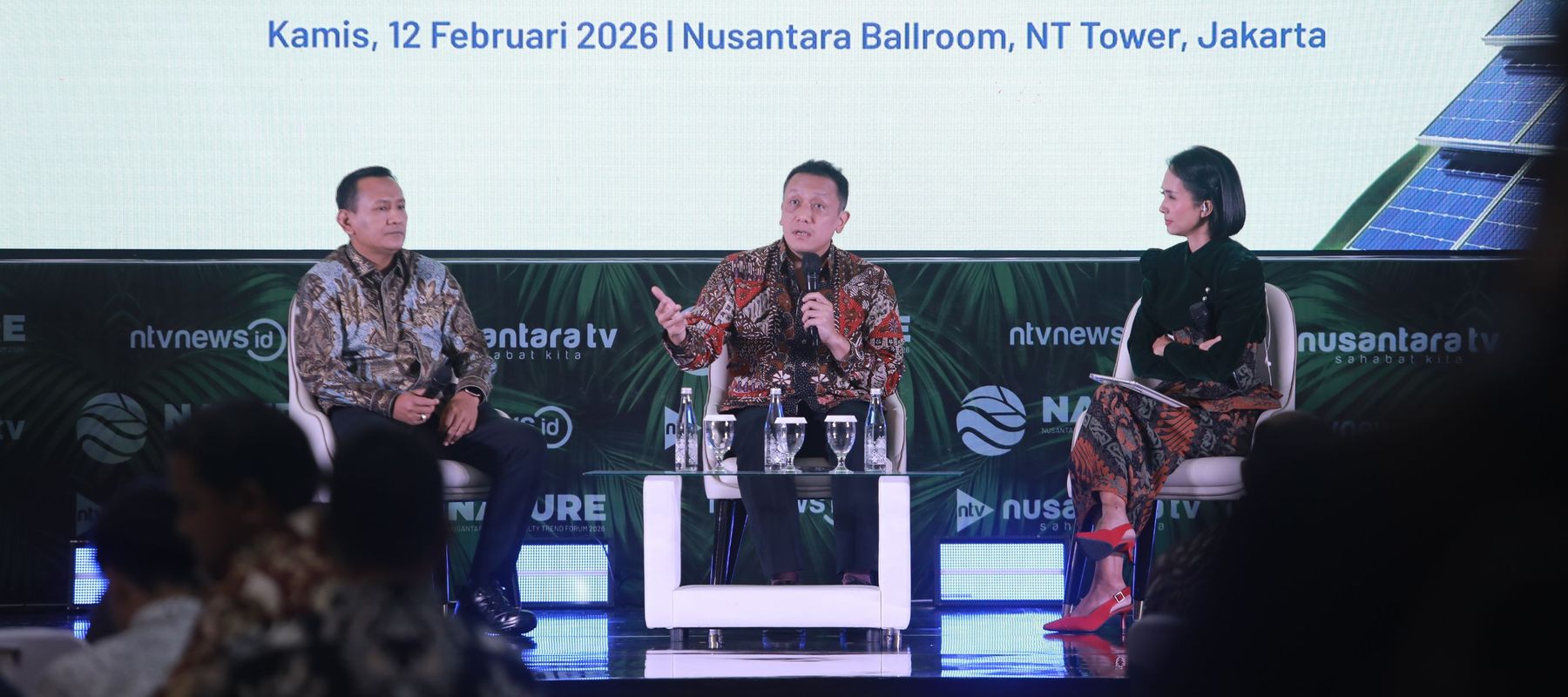 Wakil Menteri Lingkungan Hidup Diaz Hendropriyono dan Wakil Menteri Kehutanan Rohmat Marzuki diacara Nature 2026