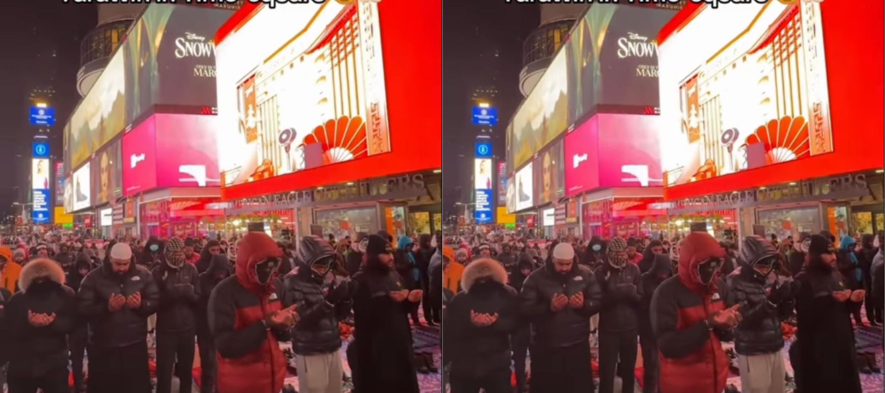 Tarawih di Times Square New York