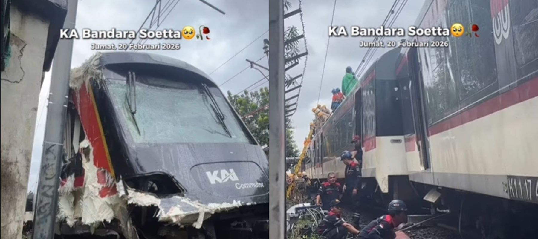 KA Bandara Tabrak Truk