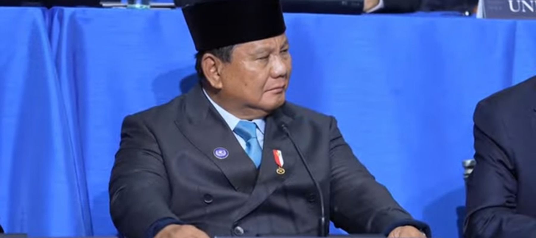 Prabowo Subianto dalam pertemuan Board of Peace