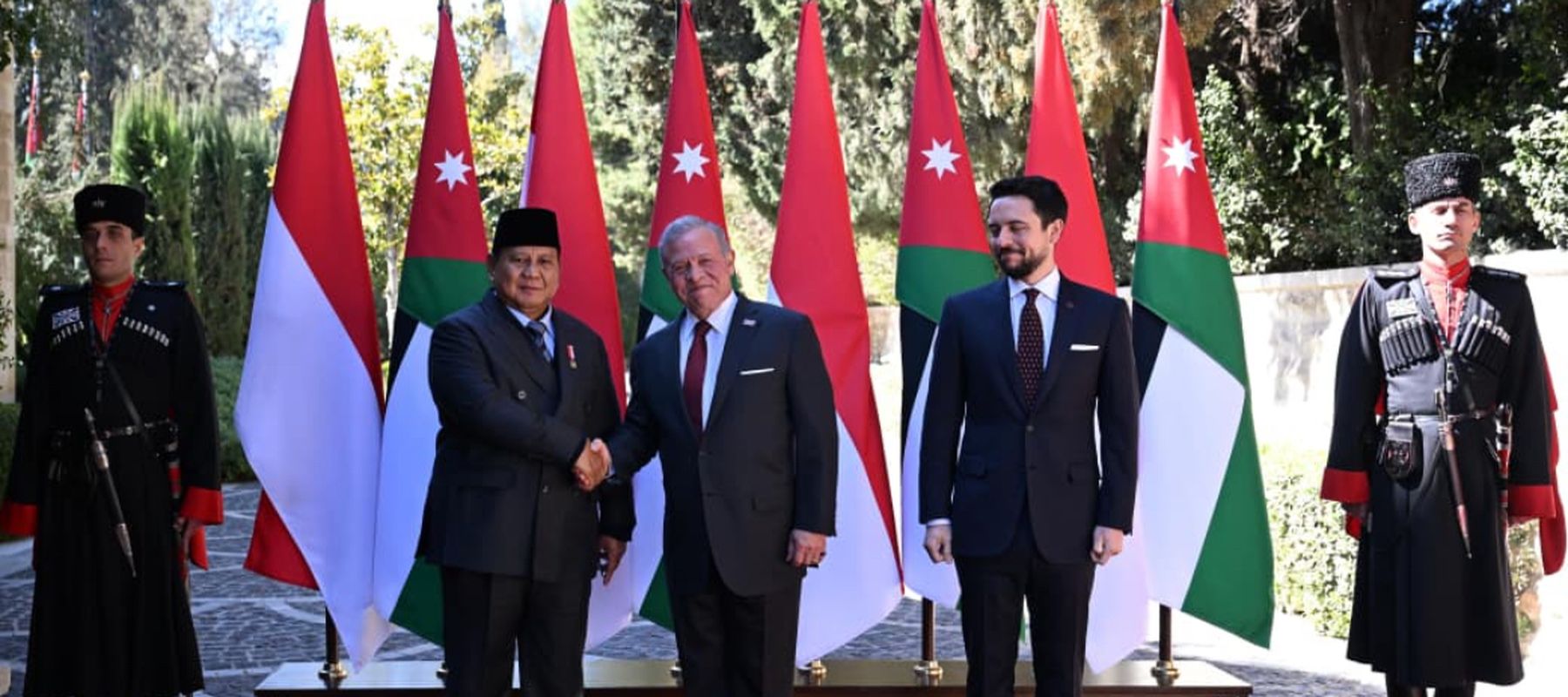 Presiden Prabowo dan Raja Abdullah II