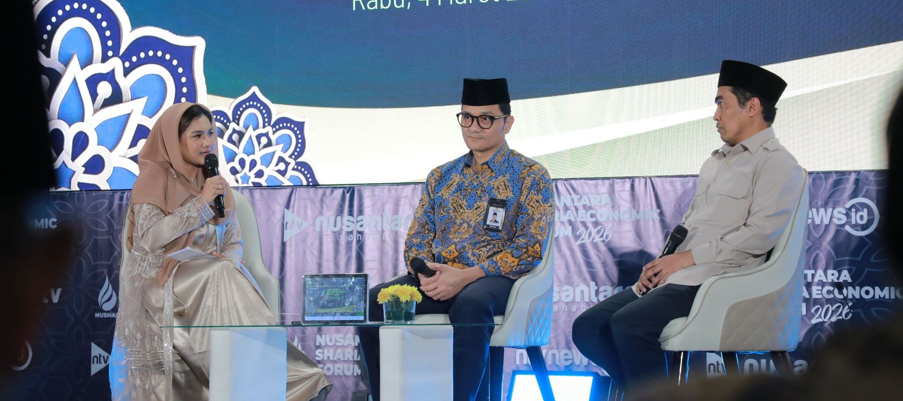 Kepala BPKH dan Dirjen Pengembangan Ekosistem Ekonomi Haji dan Umrah di acara Nushaf 2026
